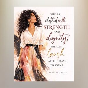 DDS Art Print, 8x10, Bible Verse, Paper Print, Unframed, Women’s Series